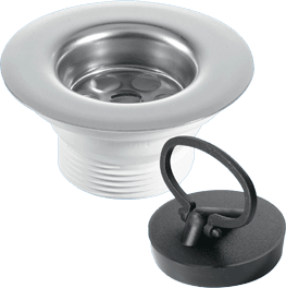 1½” 85mm Flange Centre Pin Sink Waste