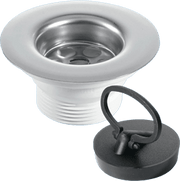 1½” 85mm Flange Centre Pin Sink Waste