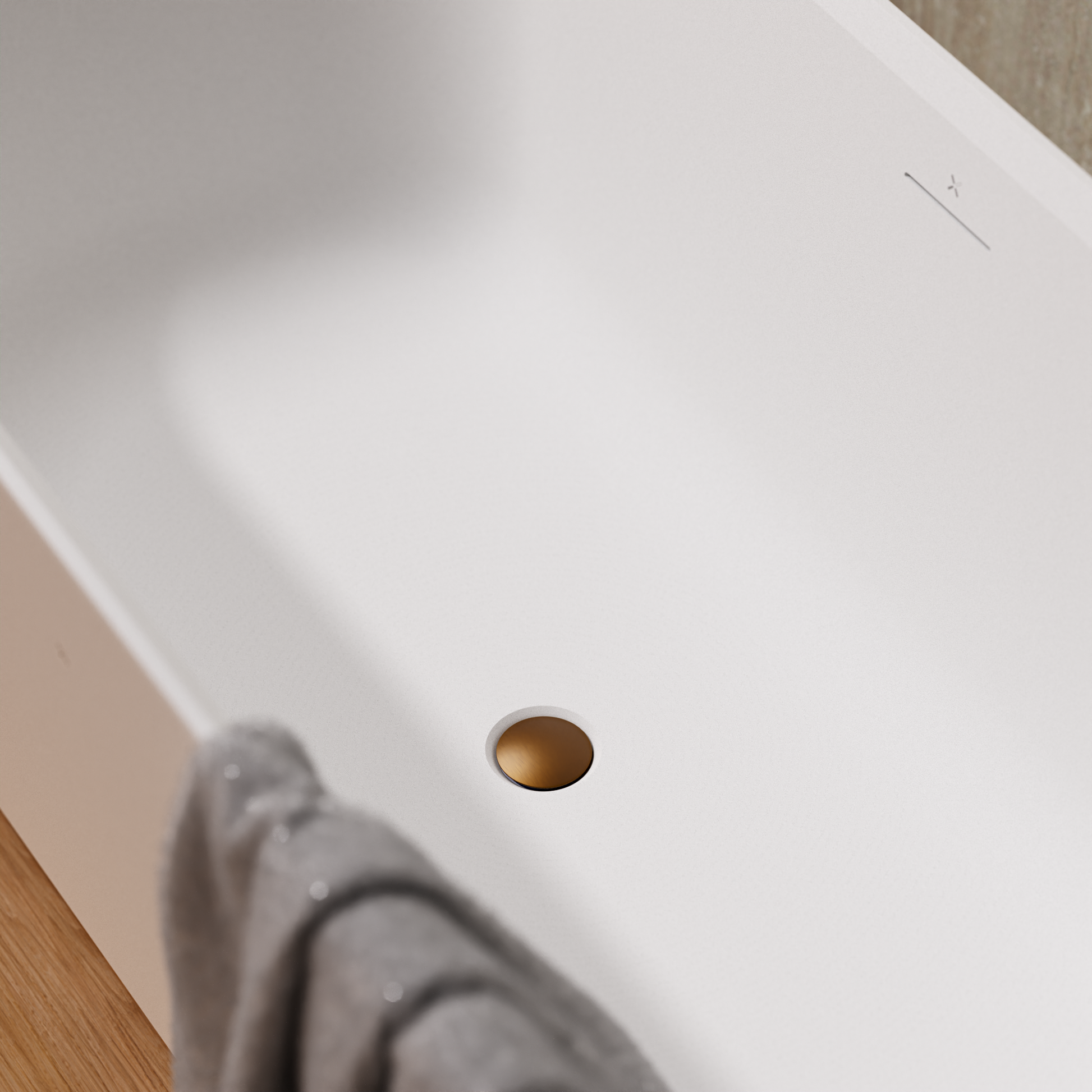 Freestanding Bath Slotted Click Clack