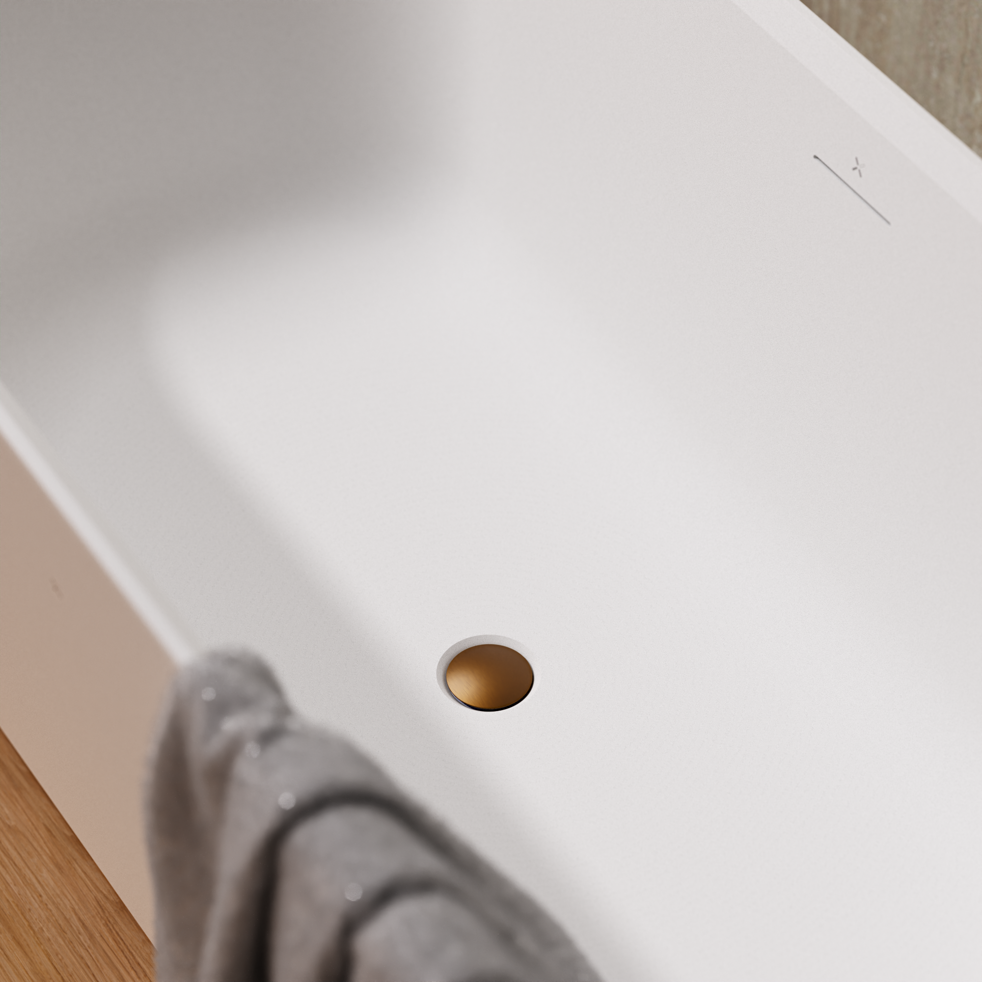 Freestanding Bath Slotted Click Clack