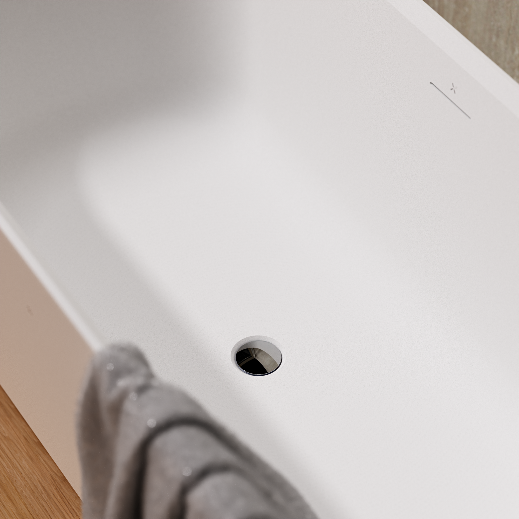 Freestanding Bath Slotted Click Clack
