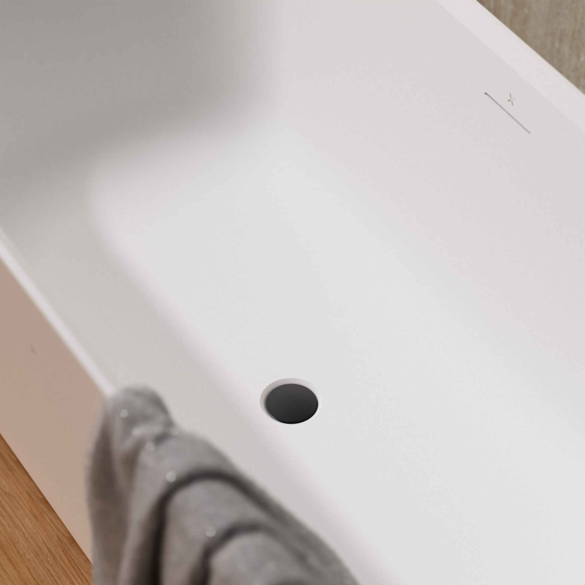Freestanding Bath Slotted Click Clack