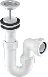 Tubular Basin Trap with Waste