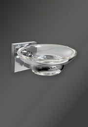 CUBE SOAP DISH CHROME