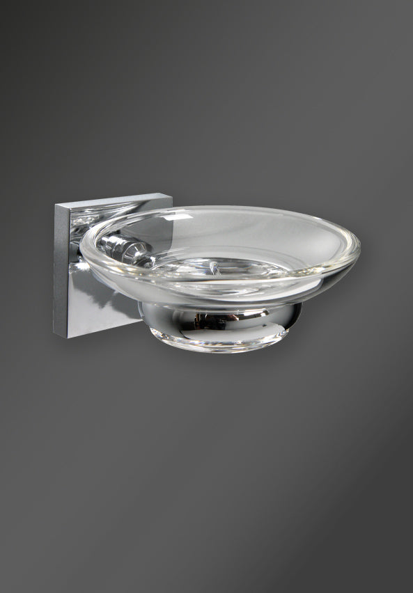 CUBE SOAP DISH CHROME