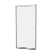 Crosswater Clear 6 Infold Door 900 with 760 Side Panel Brushed