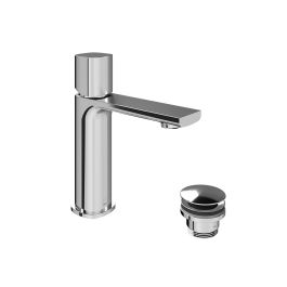 Cameo Leverless Mono Basin Mixer for Low Pressure System + Universal Basin Waste Chrome