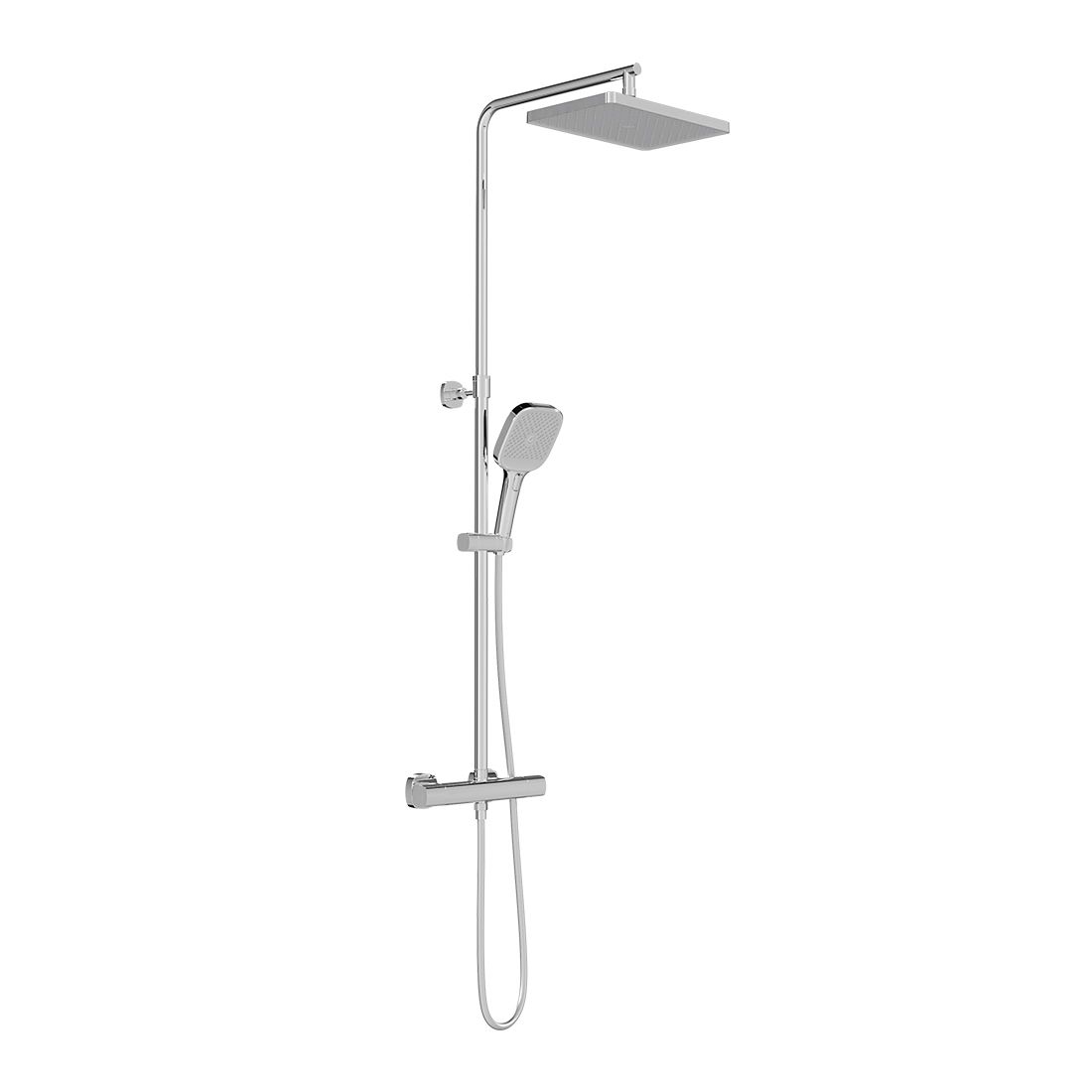 Cameo Wall Mounted Thermostatic Exposed Shower Column