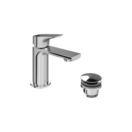 Cameo Lever Mini Mono Basin Mixer for Low Pressure System + Universal Basin Waste Chrome