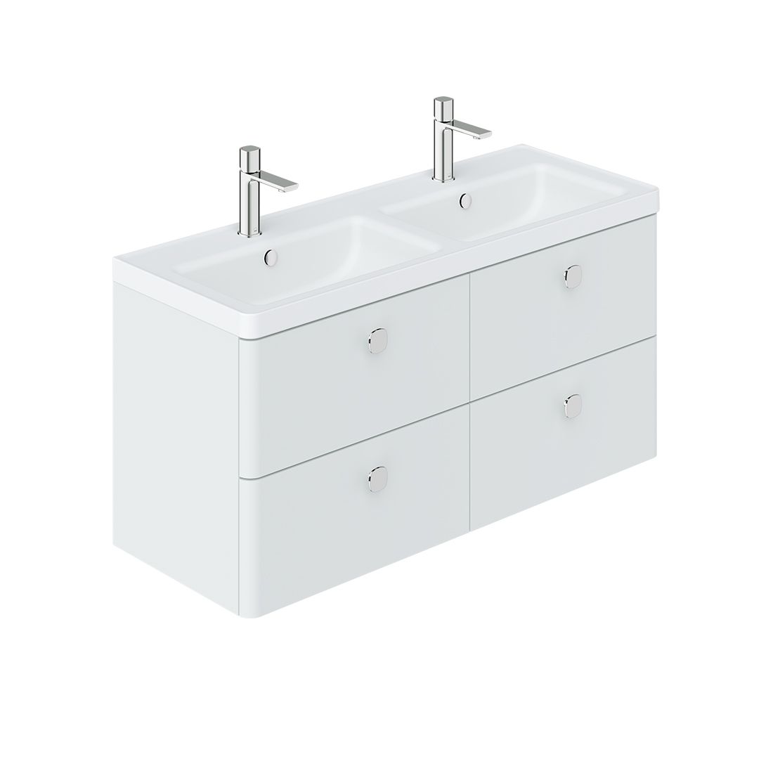Cameo 1200mm vanity unit with 4 drawers
