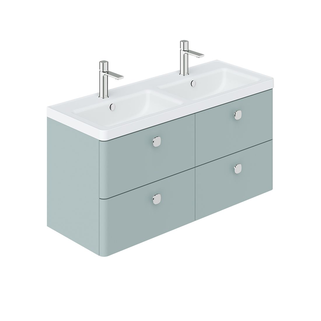 Cameo 1200mm vanity unit with 4 drawers