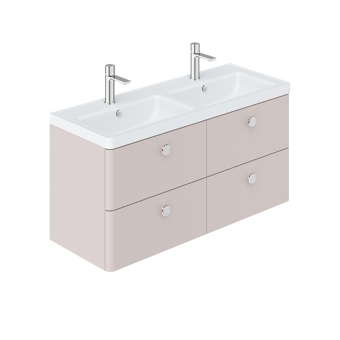 Cameo 1200mm vanity unit with 4 drawers