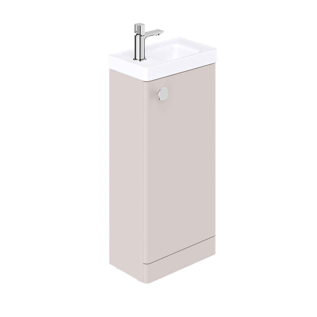 Cameo 400mm floor mounted Cloakroom Unit with reversible door
