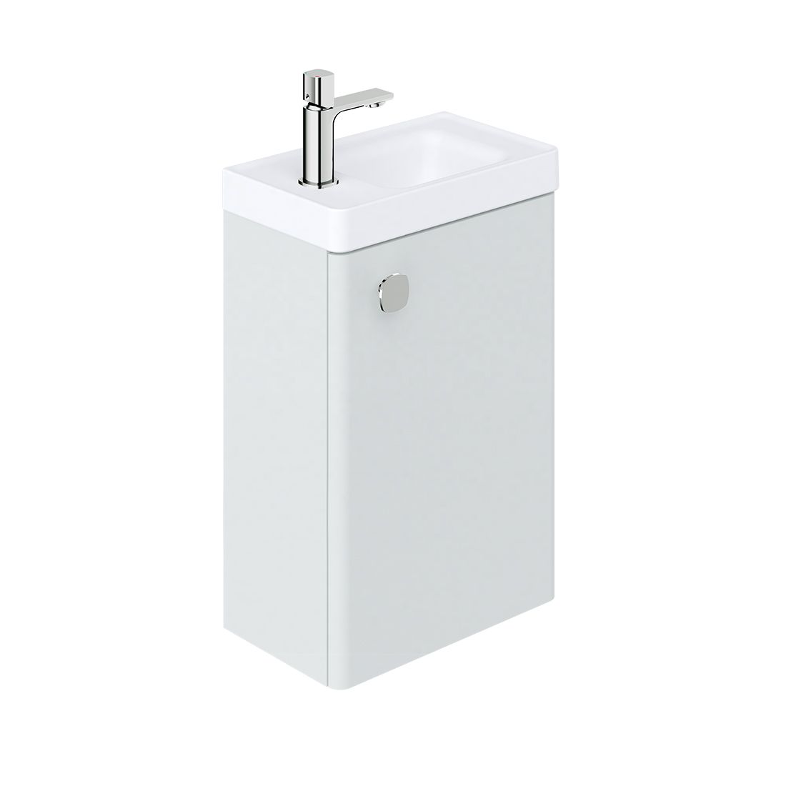 Cameo 400mm wall hung Cloakroom Unit with reversible door