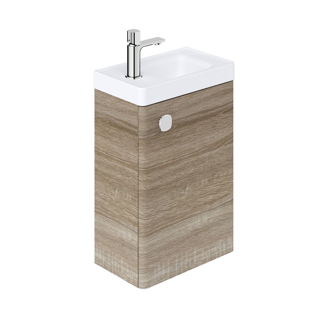 Cameo 400mm wall hung Cloakroom Unit with reversible door