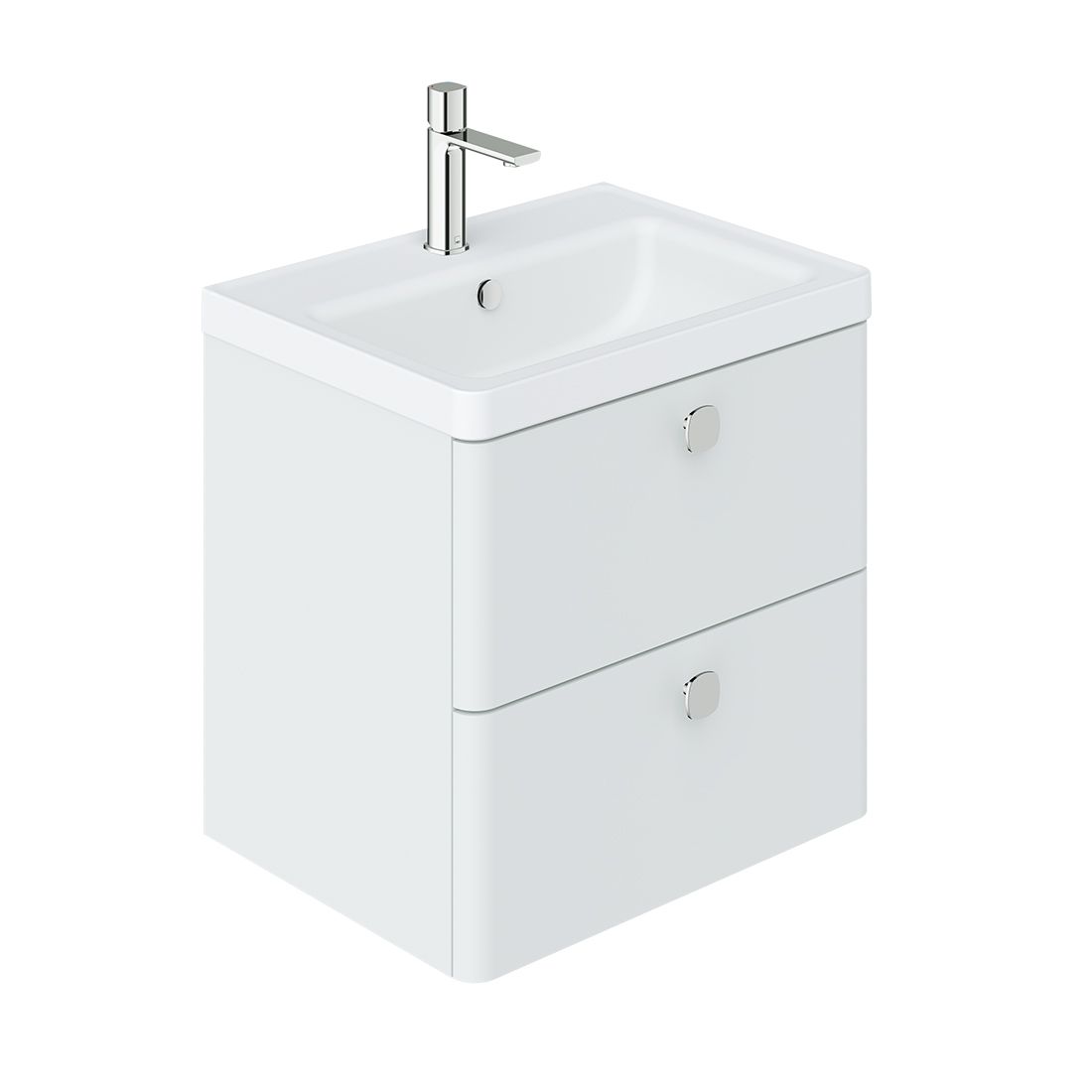 Cameo 600mm vanity unit with 2 drawers
