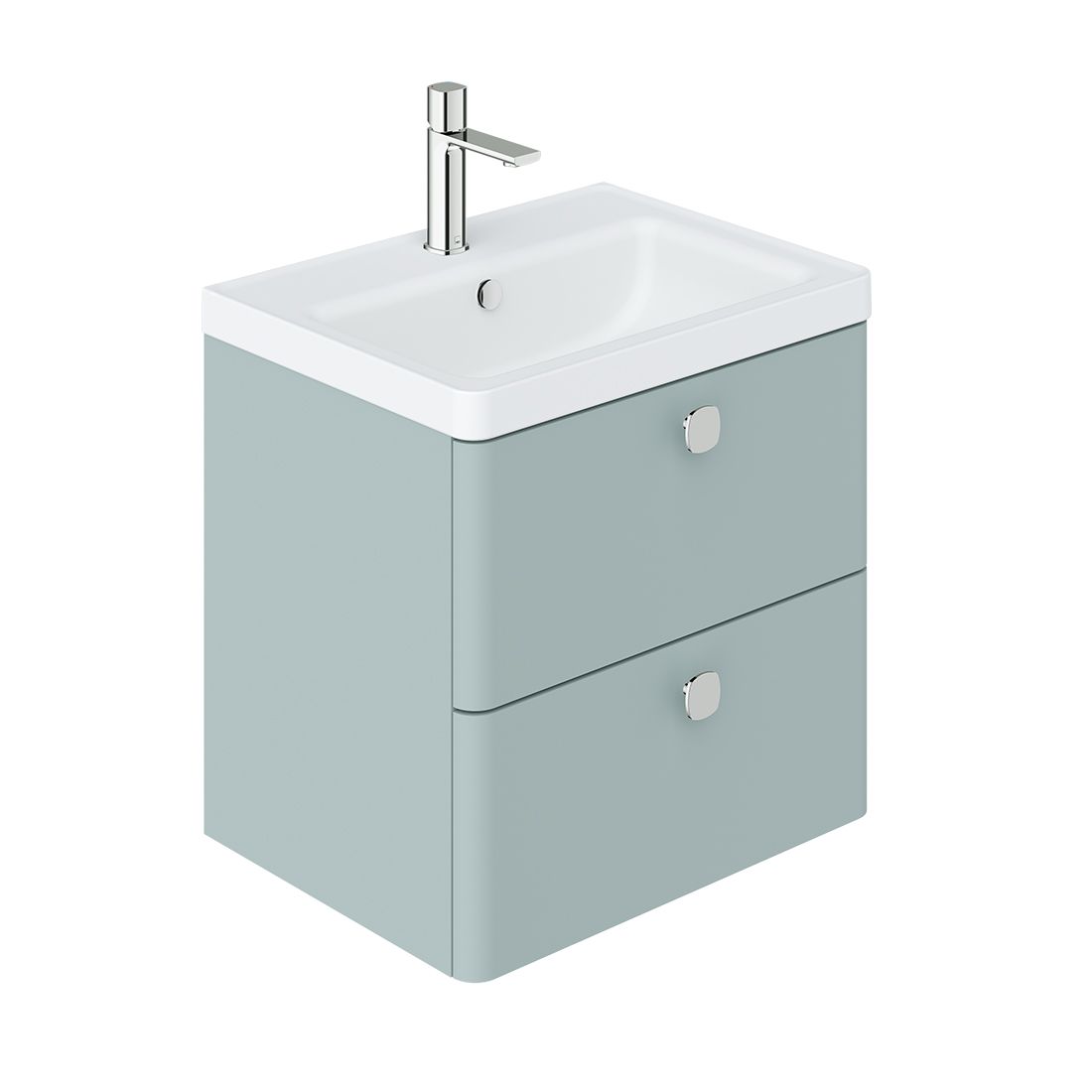Cameo 600mm vanity unit with 2 drawers