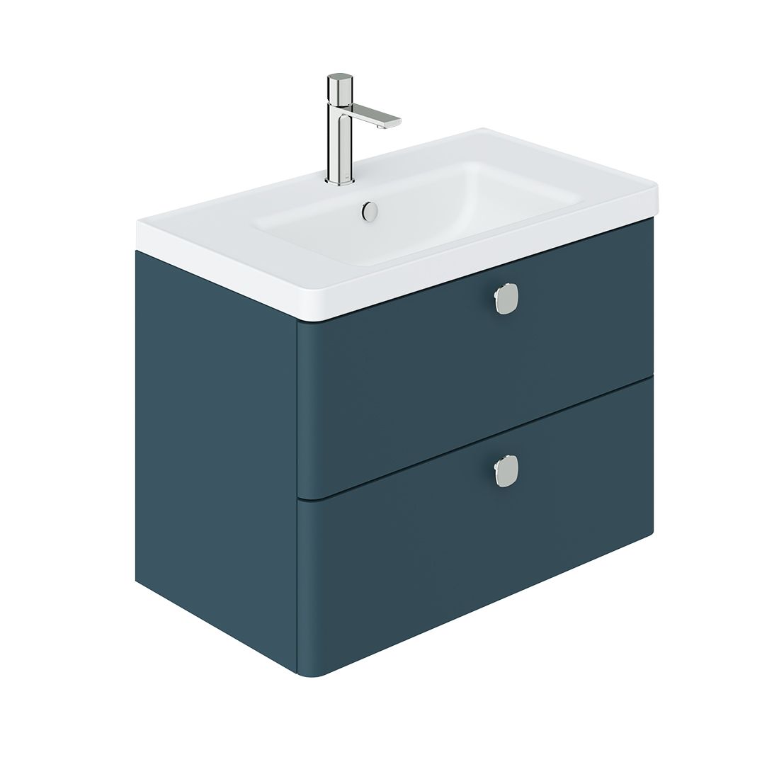 Cameo 800mm vanity unit with 2 drawers