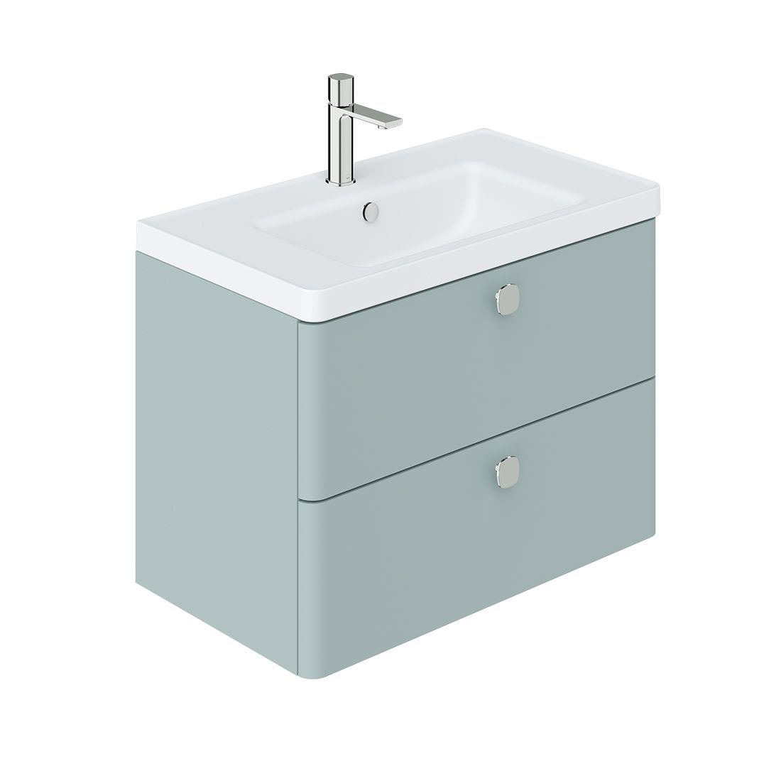 Cameo 800mm vanity unit with 2 drawers