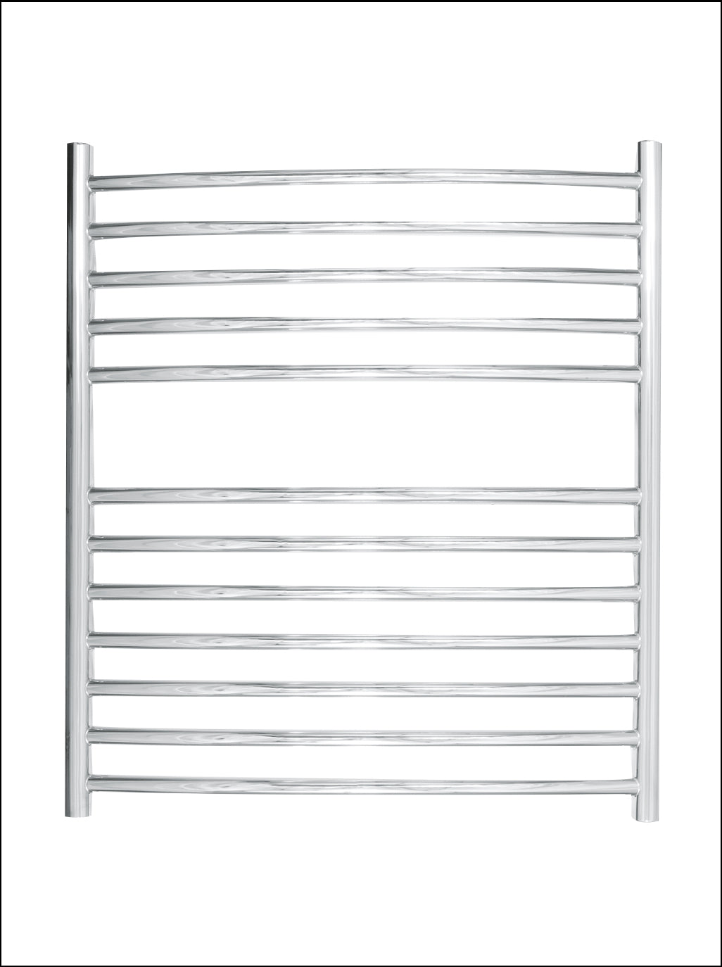 Camber Curved Fronted Towel Rail 700x620mm