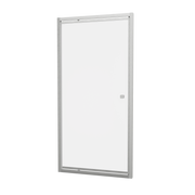 Crosswater Clear 6 Pivot Door 800 with 760 Side Panel Brushed