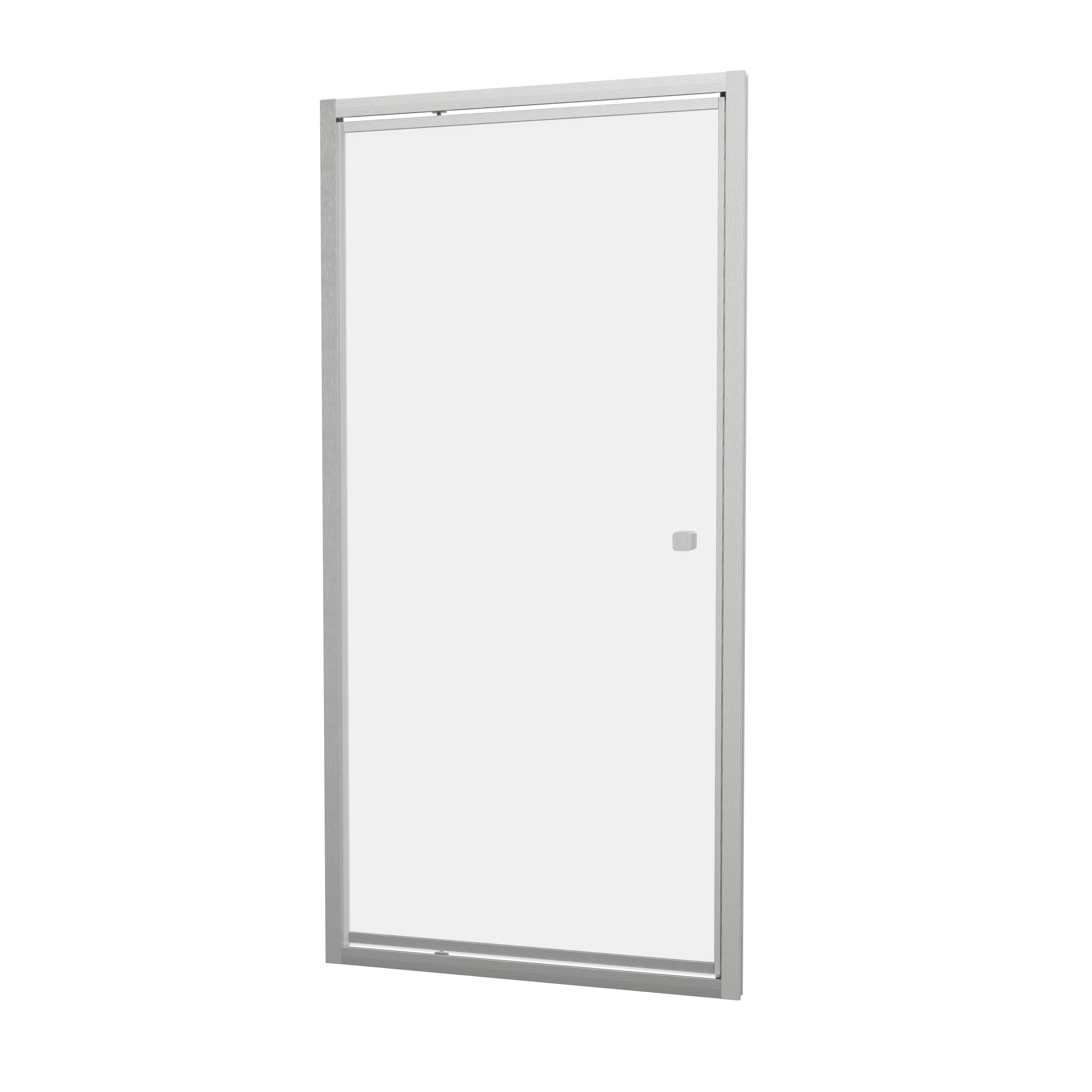 Crosswater Clear 6 Pivot Door 900 with 900 Side Panel Brushed