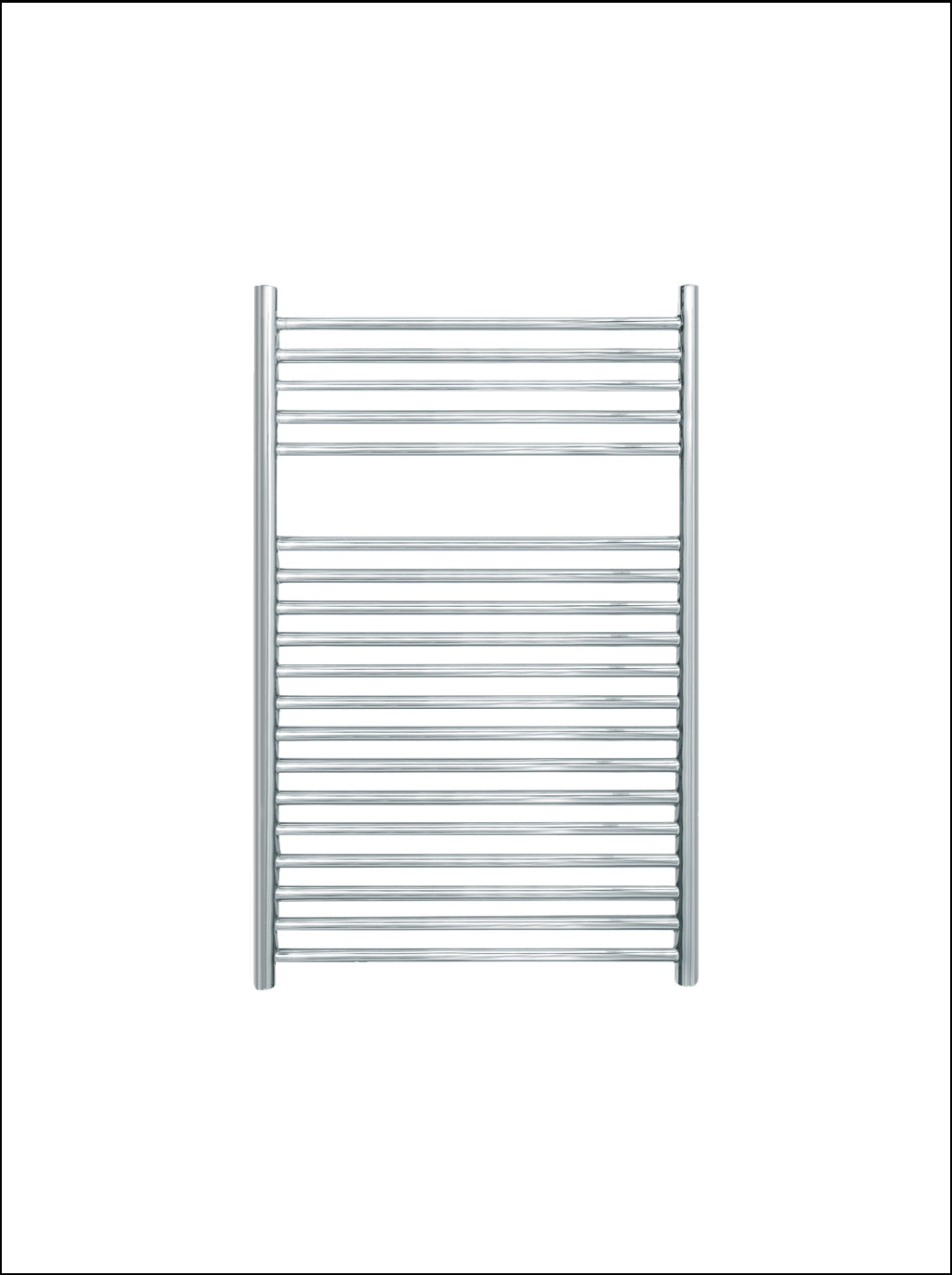Cinder Flat Fronted Towel Rail 370x520mm