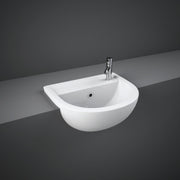 RAK Compact Semi Recessed basin 1 tap hole right hand