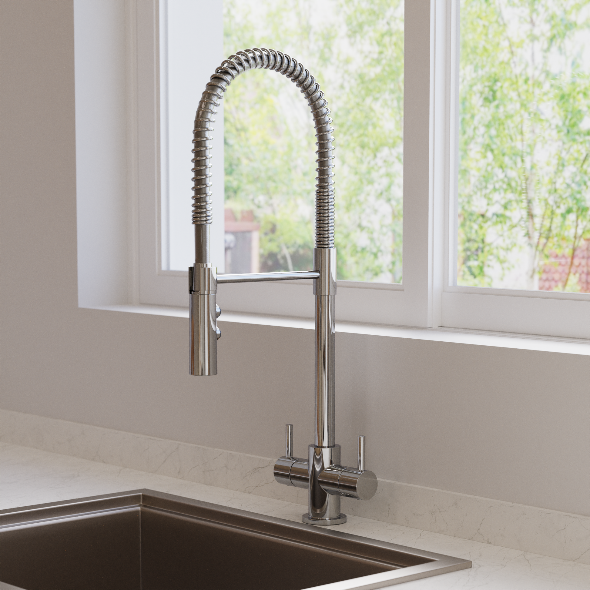 Cook Dual Control Kitchen Mixer with Flexi Spray