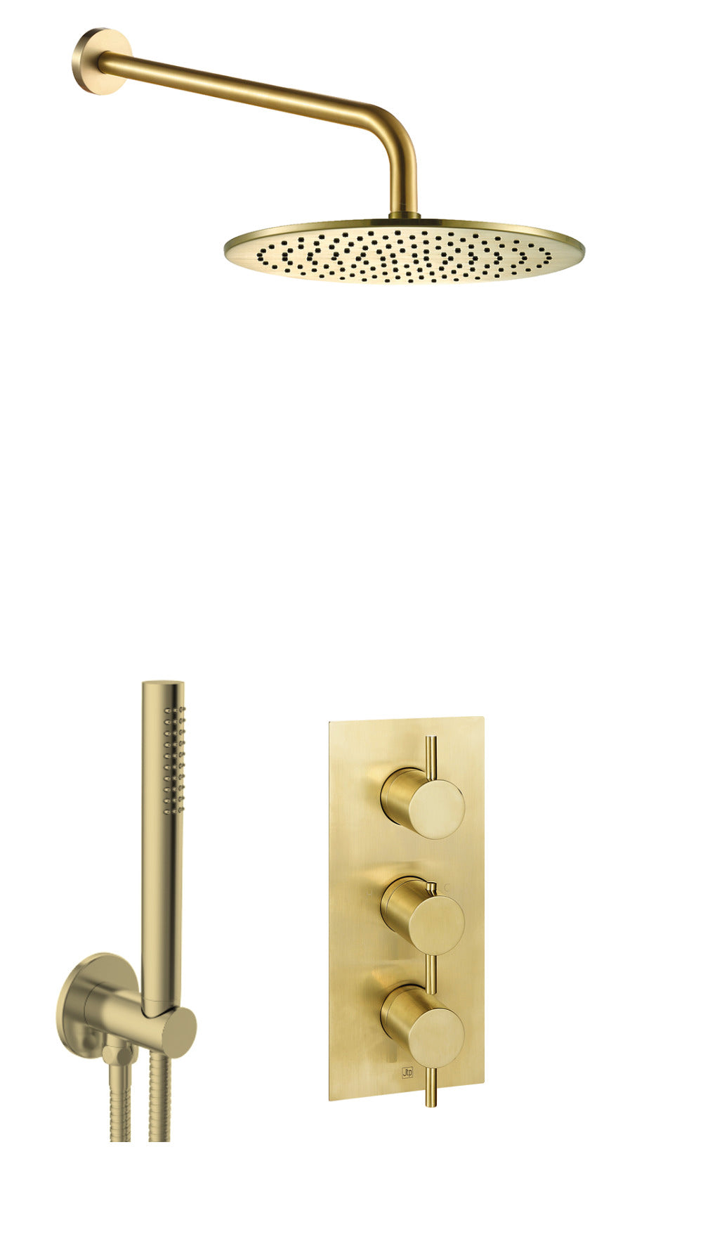 VOS 3 OUTLET SHOWER VALVE, ARM 400MM, OVERHEAD SHOWER 250MM, ROUND WATER OUTLET