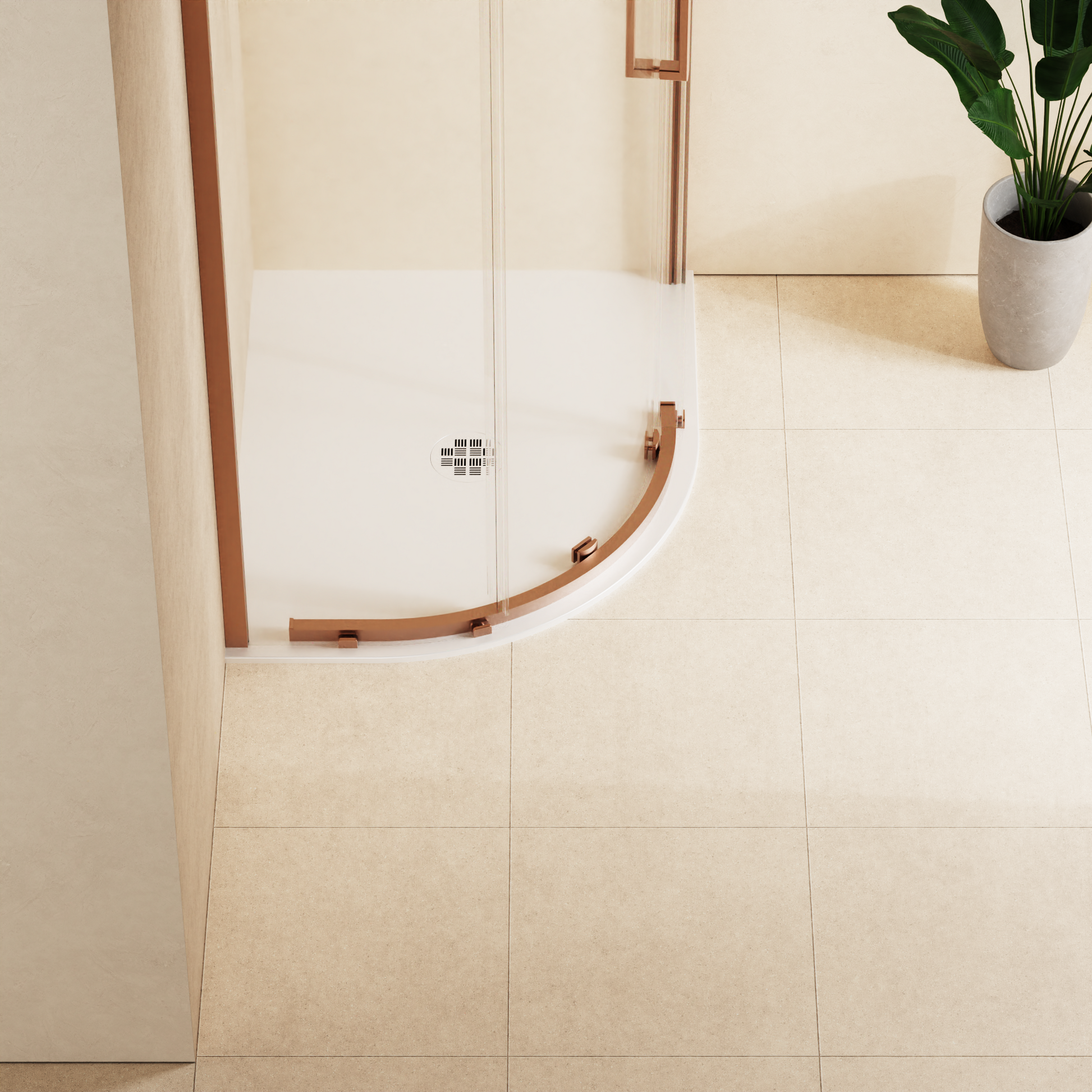 Creo Offset Quadrant Shower Tray 25mm