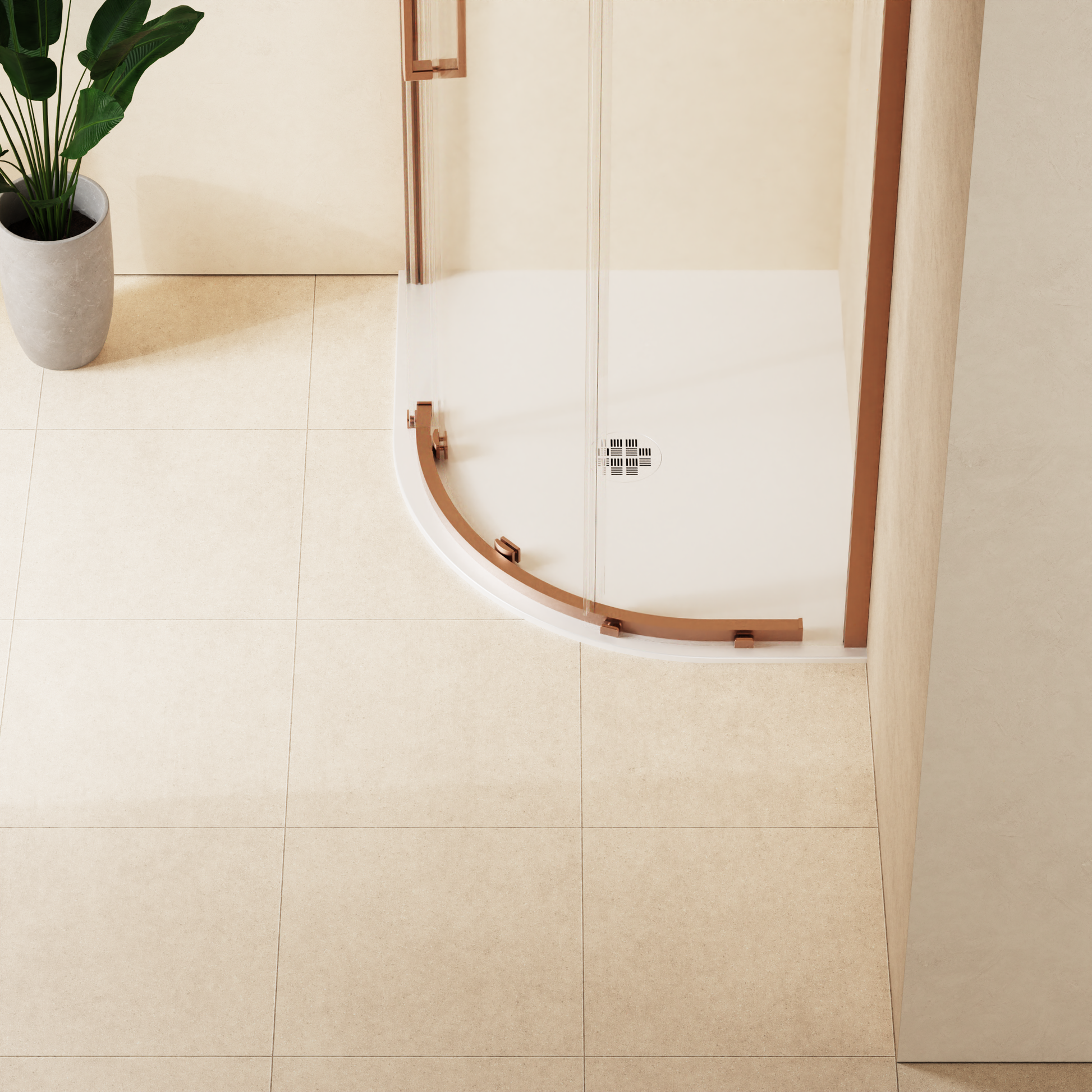 Creo Offset Quadrant Shower Tray 25mm