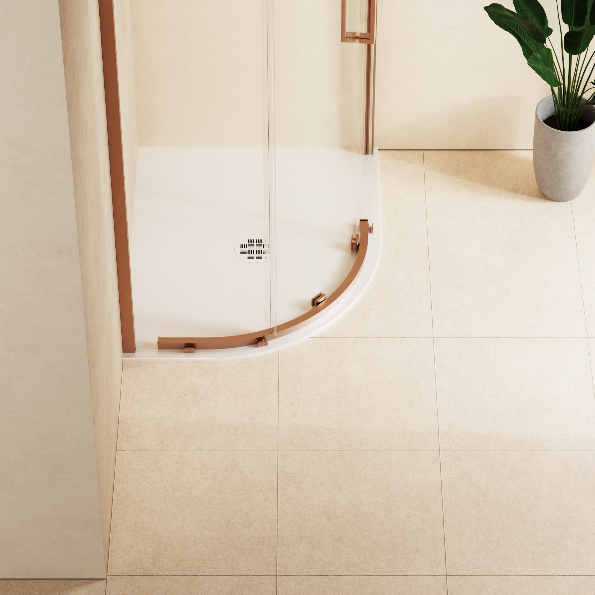Creo Offset Quadrant Shower Tray 25mm