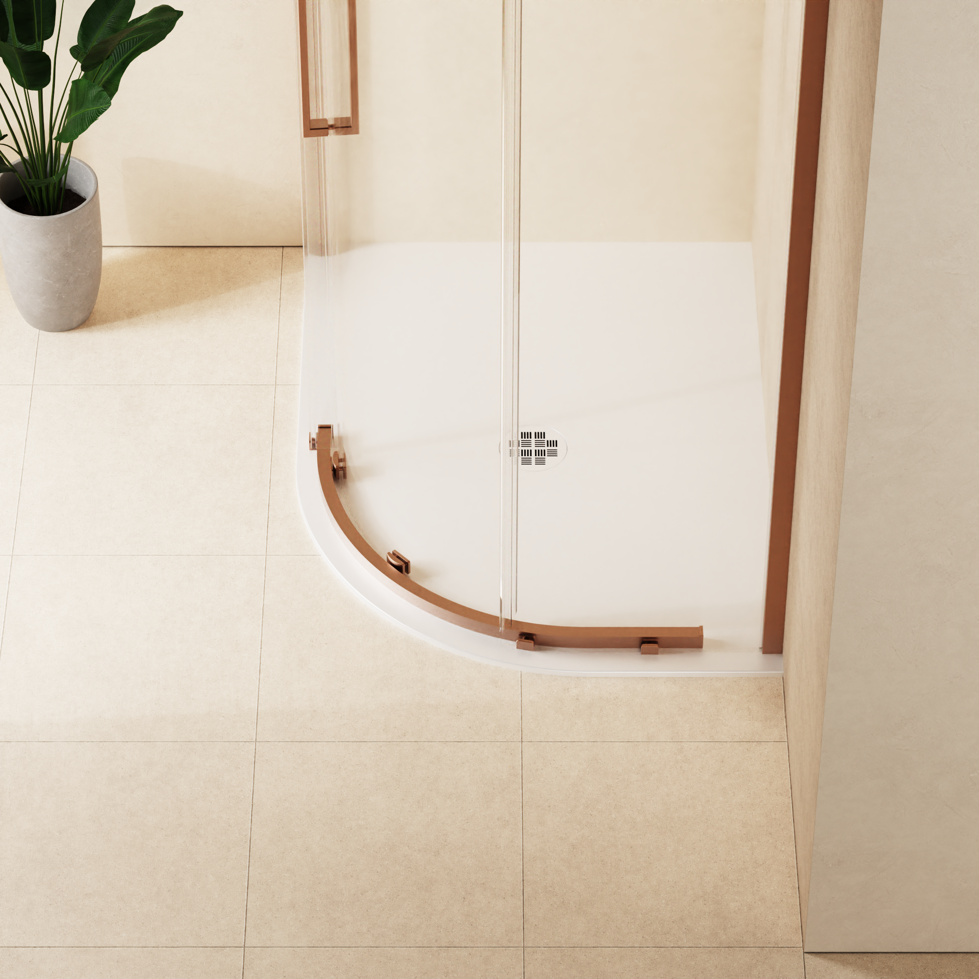 Creo Offset Quadrant Shower Tray 25mm