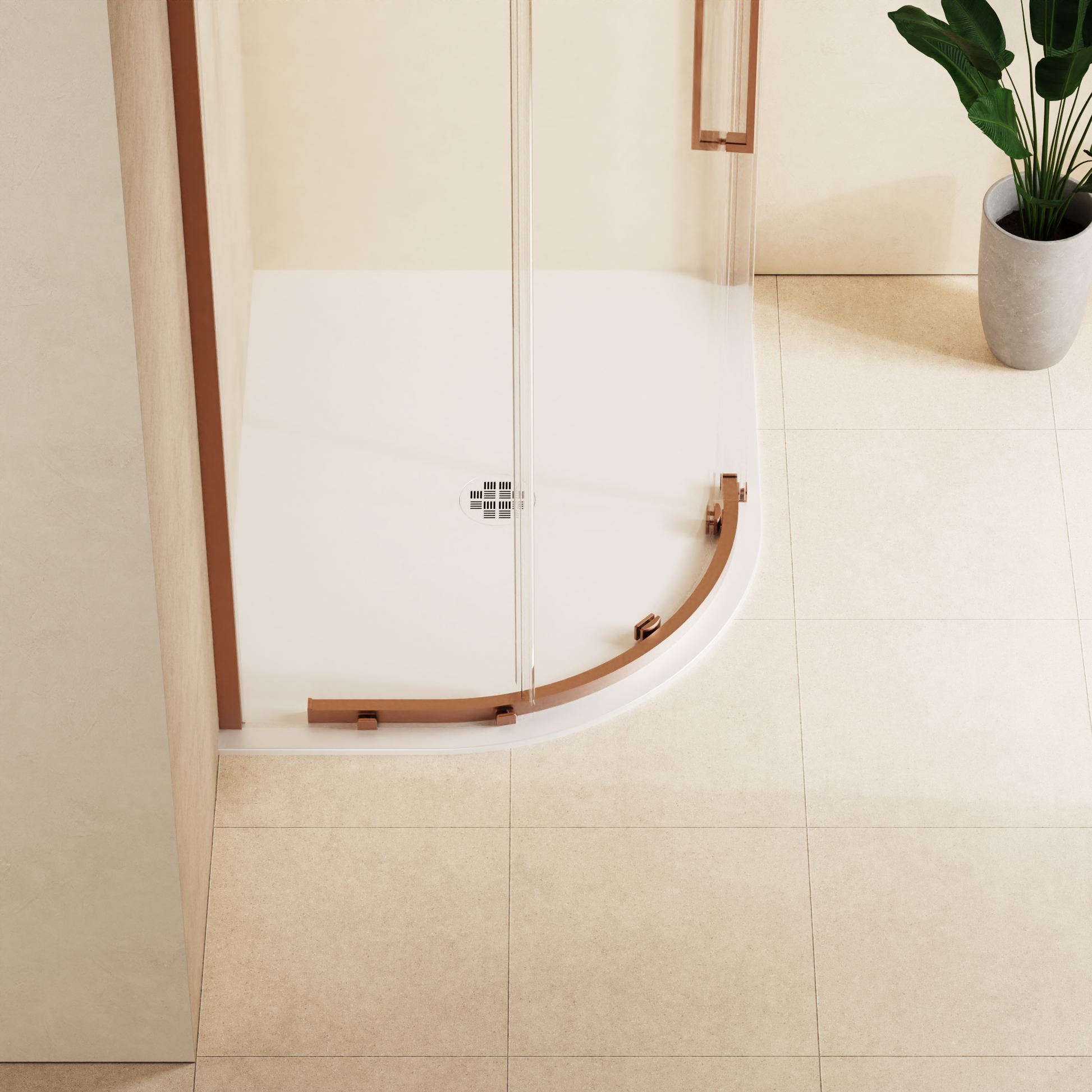 Creo Offset Quadrant Shower Tray 25mm