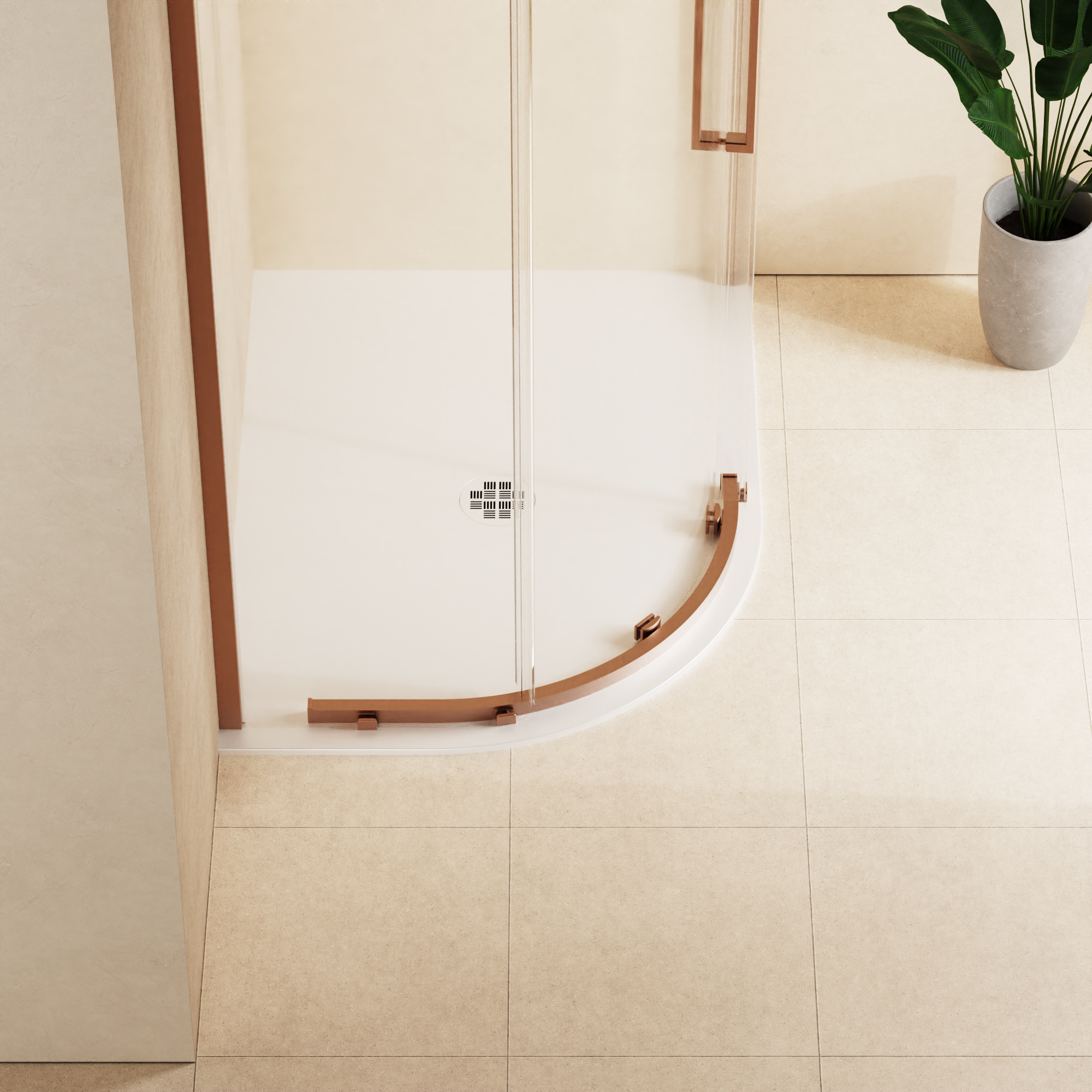 Creo Offset Quadrant Shower Tray 25mm