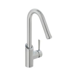 Kori Mono Kitchen Mixer Single Lever Deck Mounted with Swivel Spout Chrome