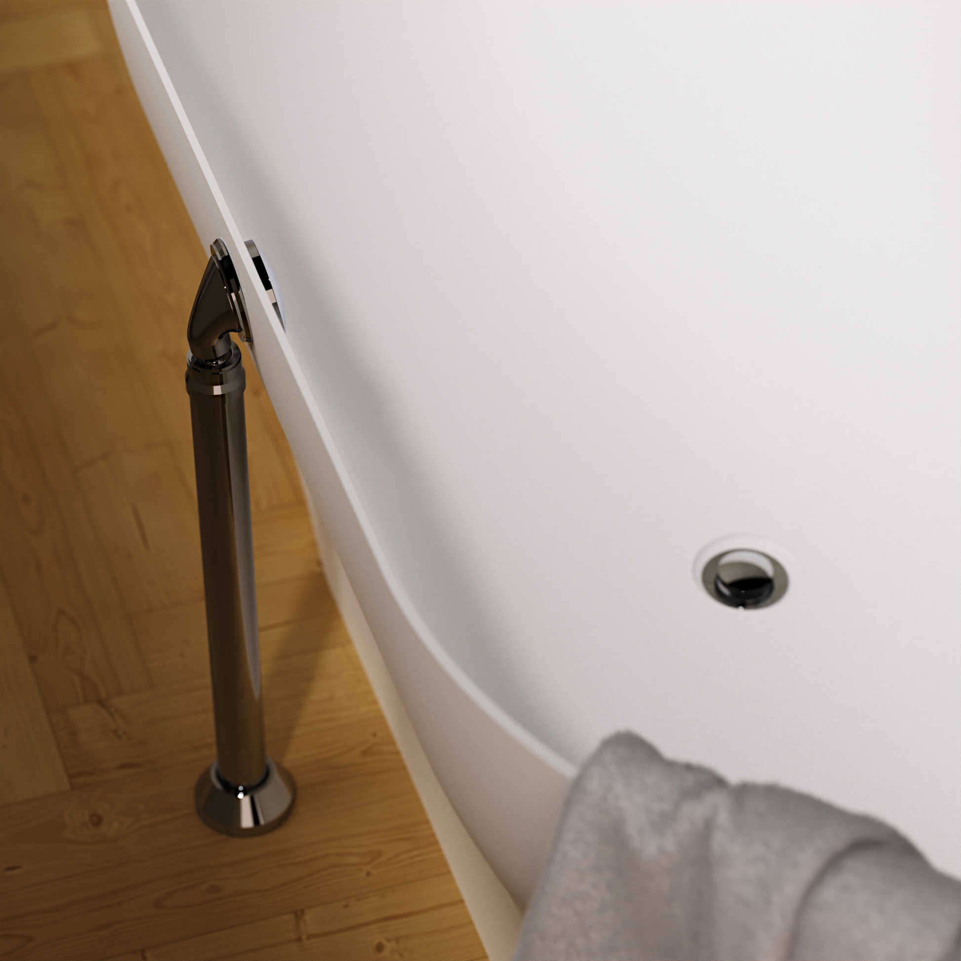 Special bath waste for Natural Stone Bath