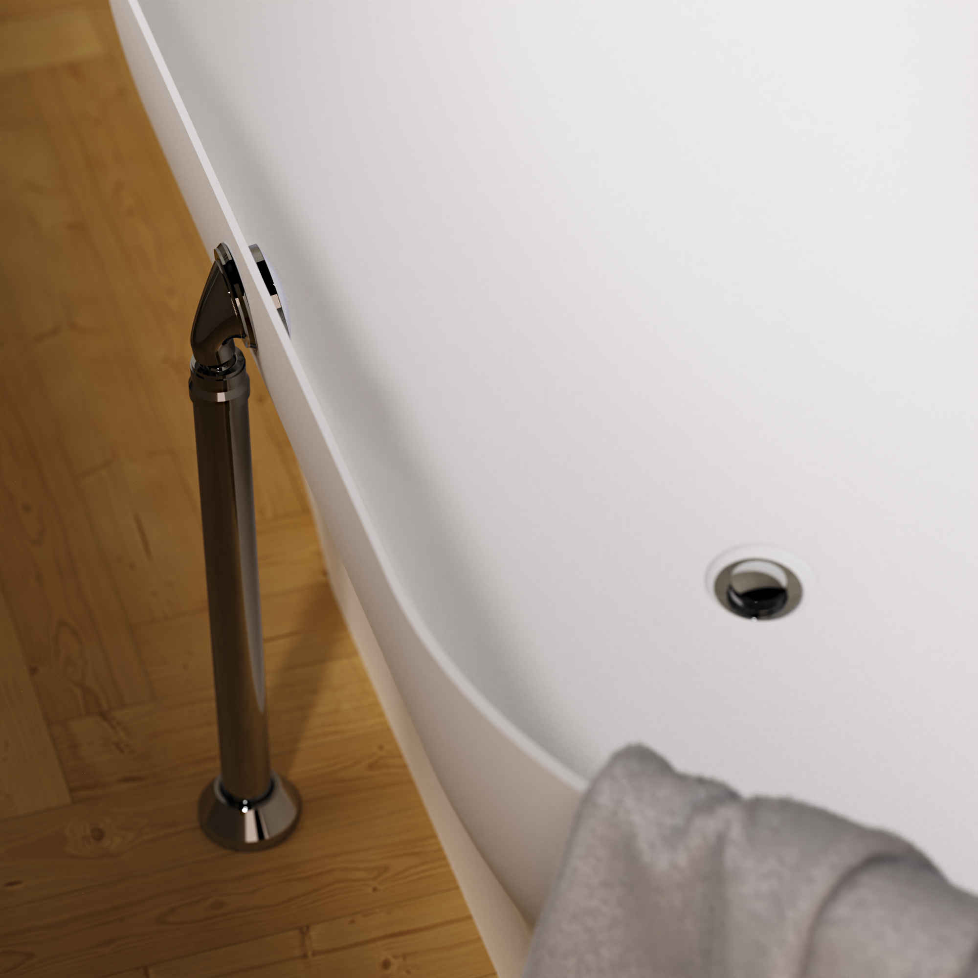 Special bath waste for Natural Stone Bath