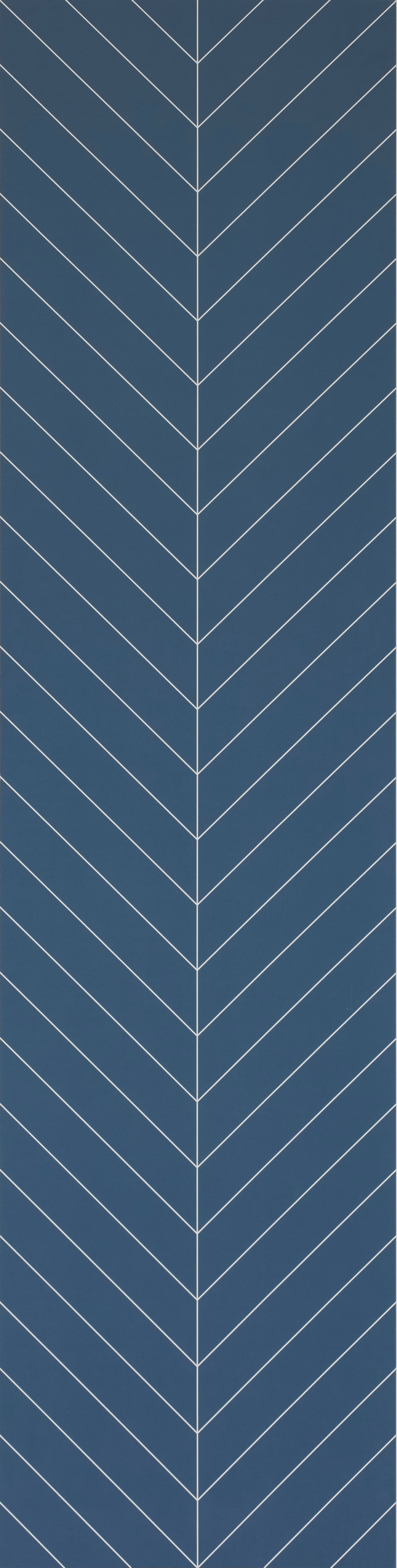 Nordic Blue Chevron Tile Wall Panel Proclick