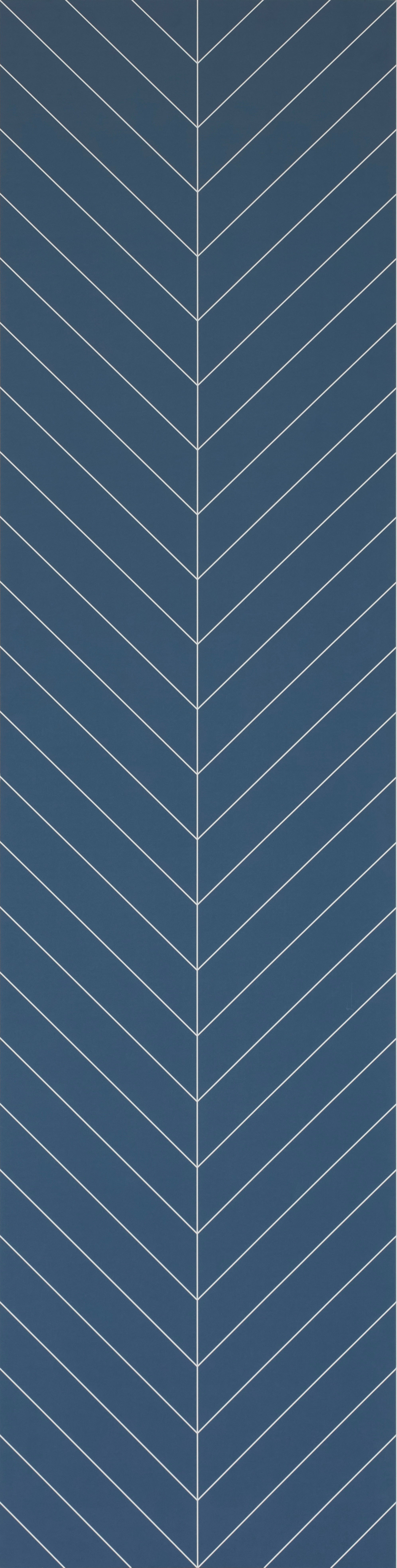 Nordic Blue Chevron Tile Wall Panel Proclick