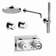 Fantini Rubinetti Docce Complete Concealed Shower Set – Chrome