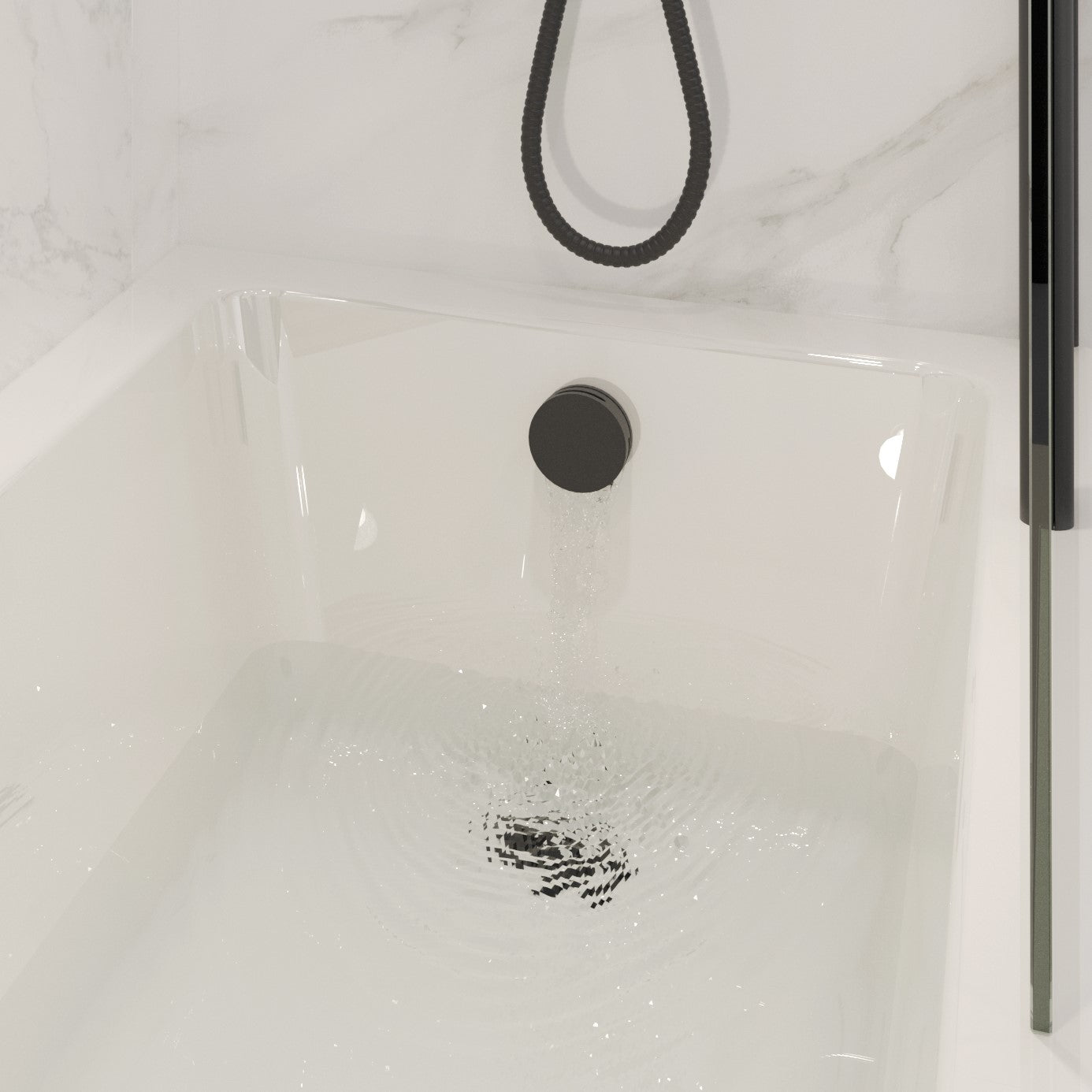 Saneux COS Bath Filler, Overflow & Clicker Waste