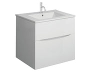 Crosswater Limit 500 Single Drawer Unit Steelwood with Cermaic Basin 1TH