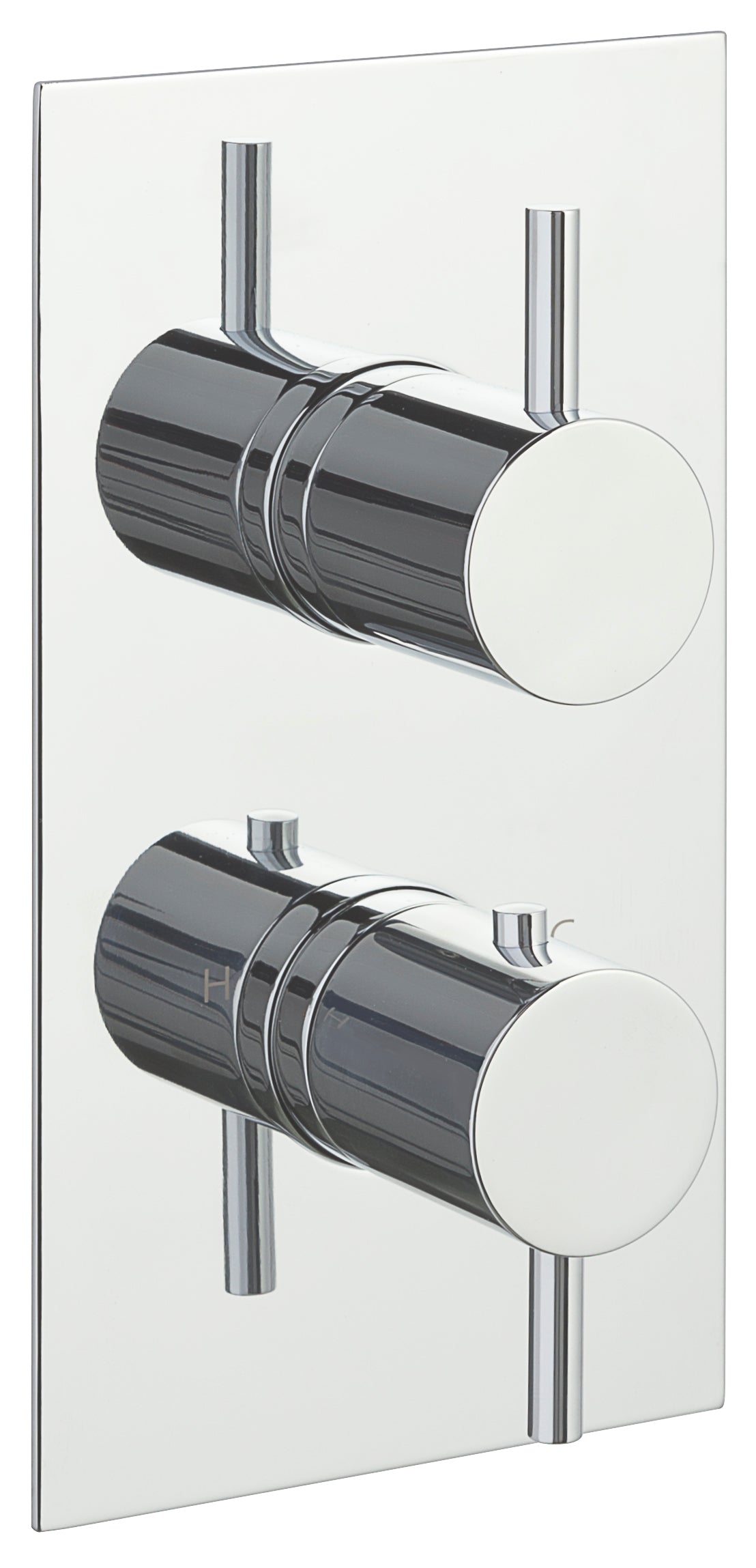 FLORENCE THERMOSTATIC CONCEALED
 2 OUTLET SHOWER VALVE, DESIGNER HANDLE
