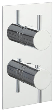 FLORENCE THERMOSTATIC CONCEALED
 2 OUTLET SHOWER VALVE, DESIGNER HANDLE