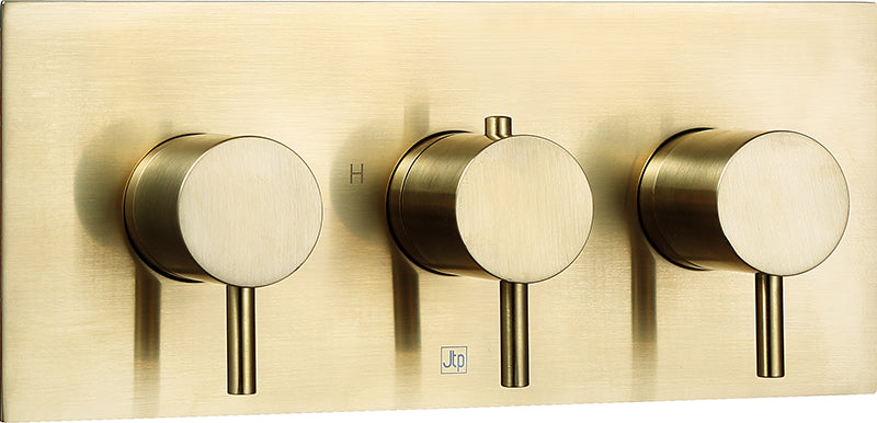 VOS THERMOSTATIC CONCEALED 2 OUTLET SHOWER VALVE. DESIGNER HANDLE