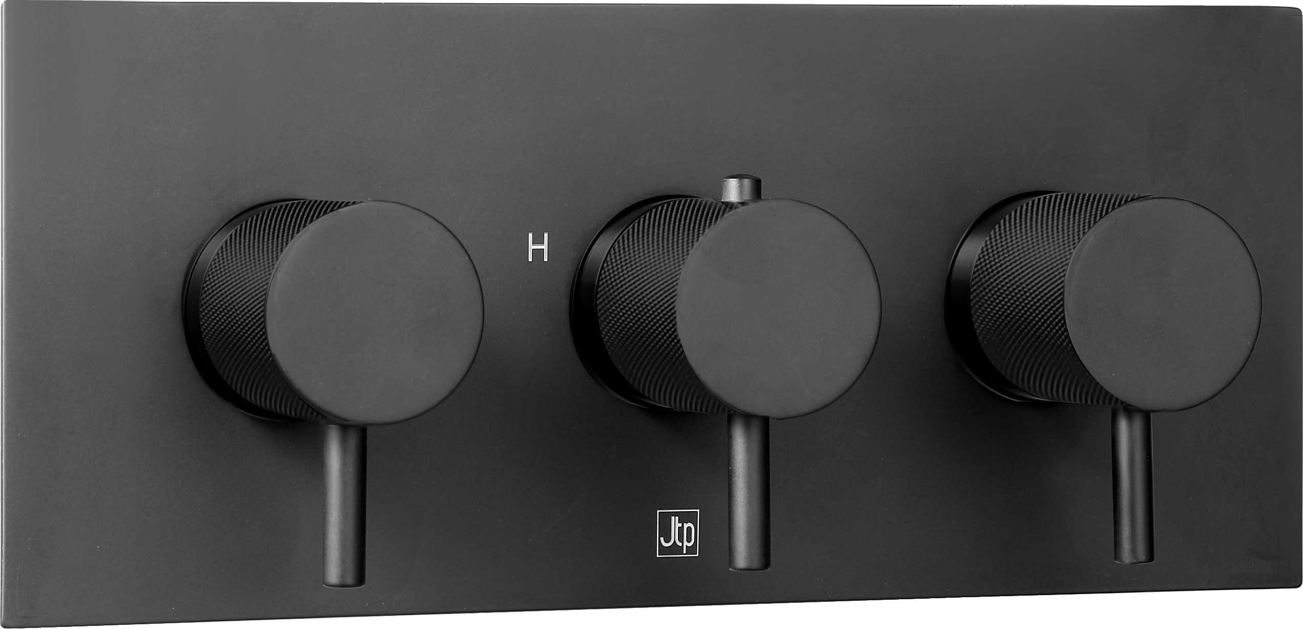 VOS THERMOSTATIC CONCEALED 2 OUTLET SHOWER VALVE. DESIGNER HANDLE