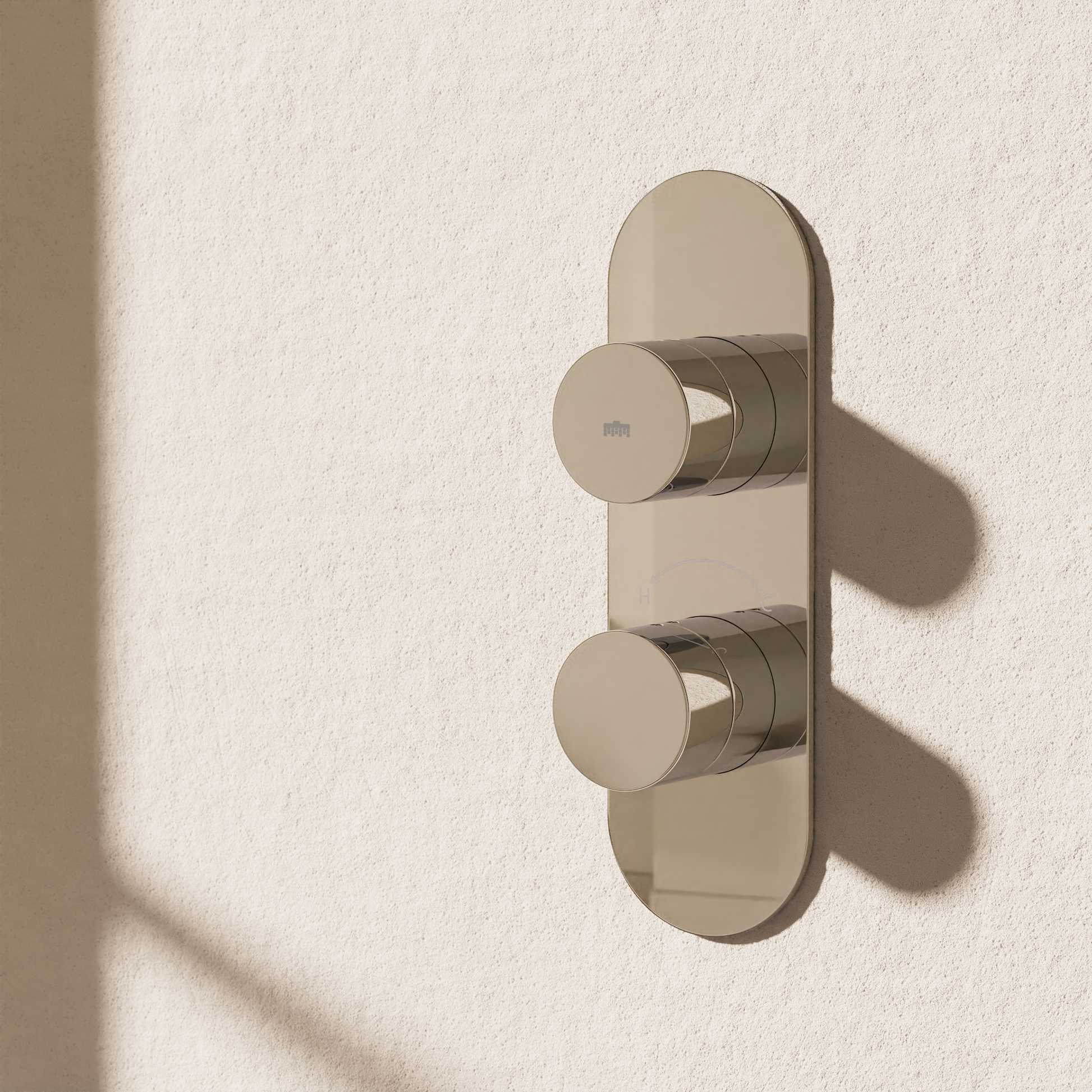 Dial Central Single Outlet Thermostatic Shower Valve