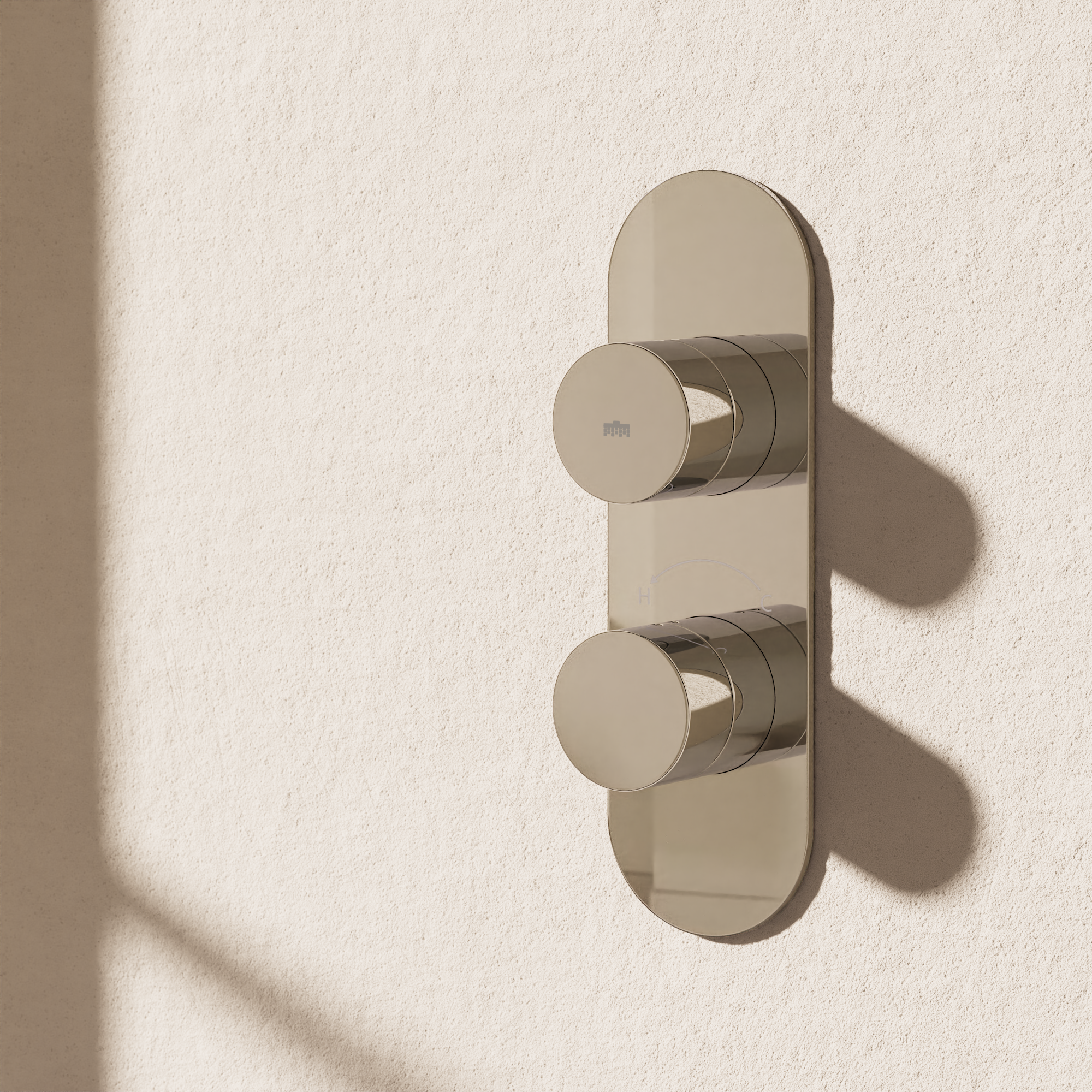 Dial Central Single Outlet Thermostatic Shower Valve